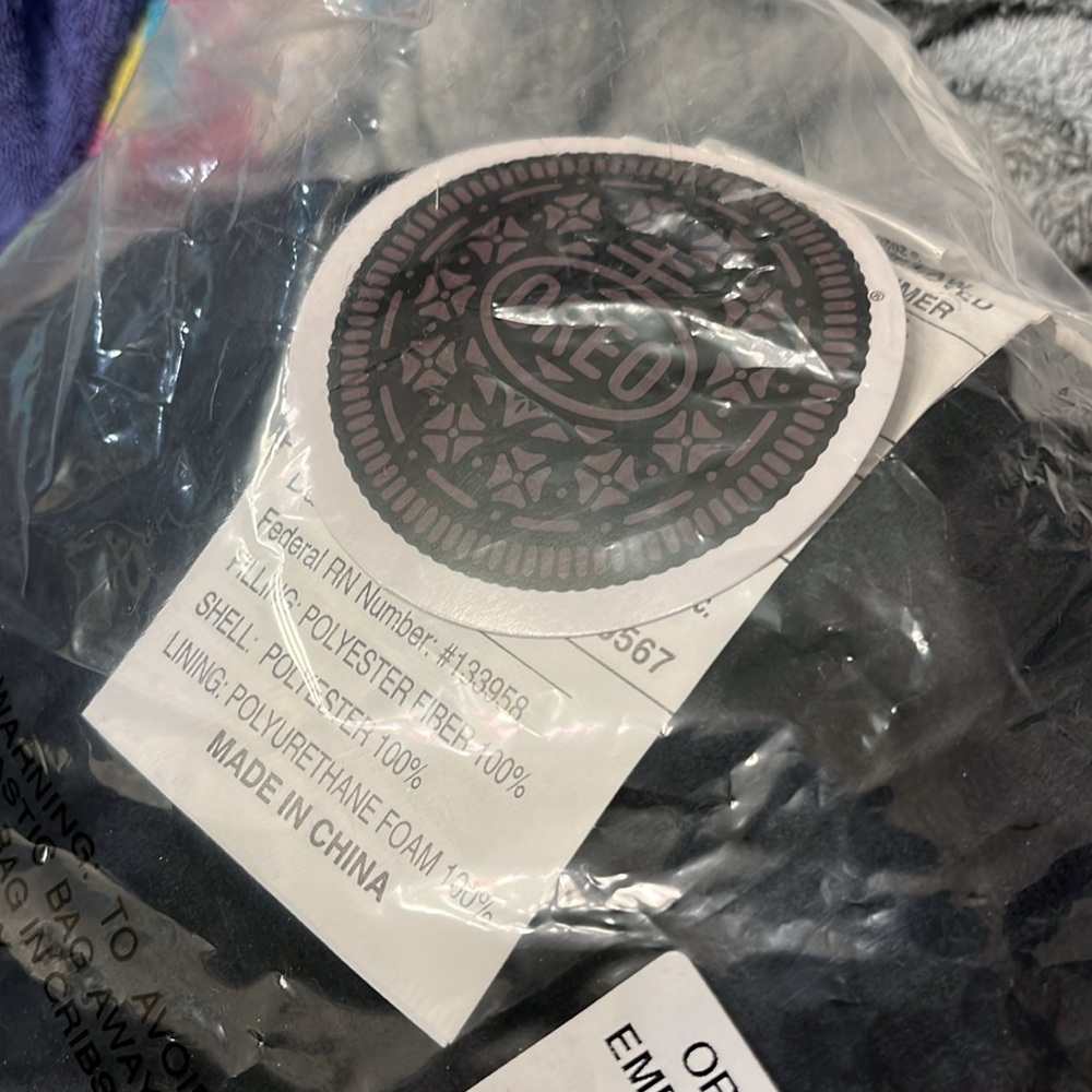 Oreo Cookie Plush Pillow—15” - Picture 2 of 4